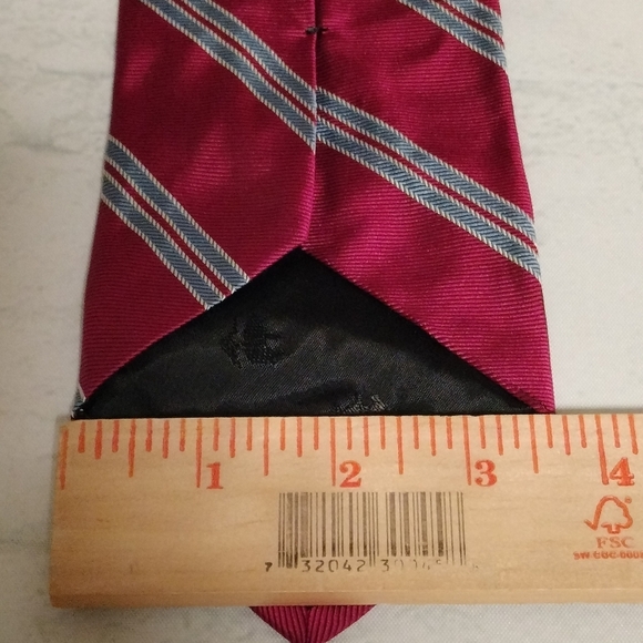 Brooks Brothers 346 Pink Striped Men's Tie Necktie Texture Woven Classic Modern - Picture 6 of 7